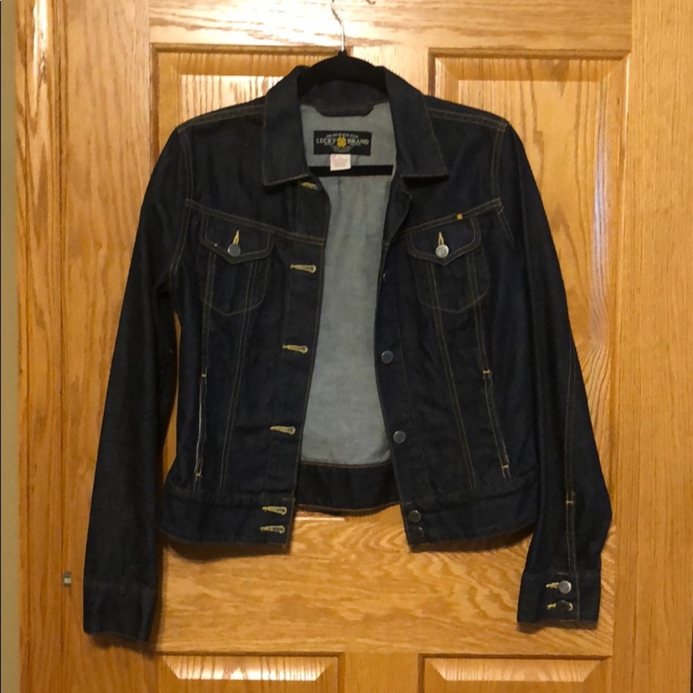 Lucky Brand Dark Denim Jacket. Size Small.